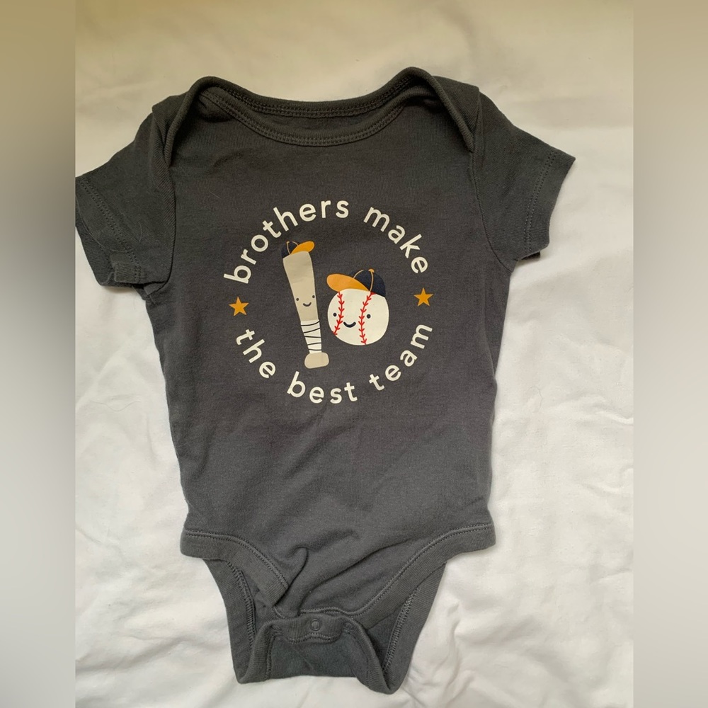 Brothers Make the Best Team onesie 6-12 m old navy